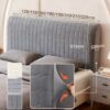 550x550-40408.jpg Unyqoos® Stijlvolle en Zachte Hoes voor Bedhoofdeinde met Klein Ruitpatroon 160cm