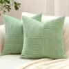 550x550-40418.jpg Unyqoos® Set van 2 decoratieve kussenslopen met corduroy kruisstrepen patroon voor woonkamer 45x45 cm