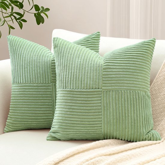 550x550-40418.jpg Unyqoos® Set van 2 decoratieve kussenslopen met corduroy kruisstrepen patroon voor woonkamer 45x45 cm