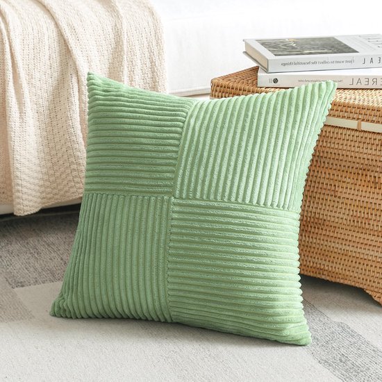 550x550-40419.jpg Unyqoos® Set van 2 decoratieve kussenslopen met corduroy kruisstrepen patroon voor woonkamer 45x45 cm