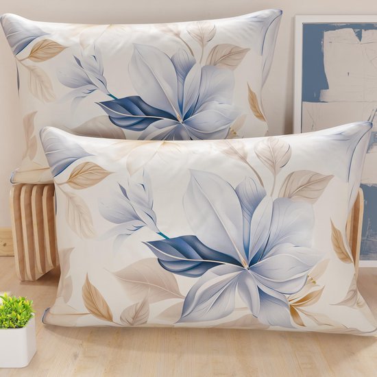 Unyqoos® Set van twee zachte microvezel kussenhoezen voor bank en bed