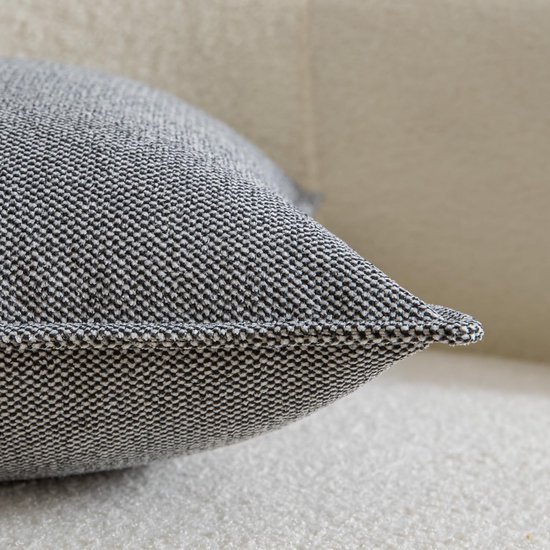 Unyqoos® Set van 2 zachte chenille kussenhoezen voor moderne inrichting en comfort