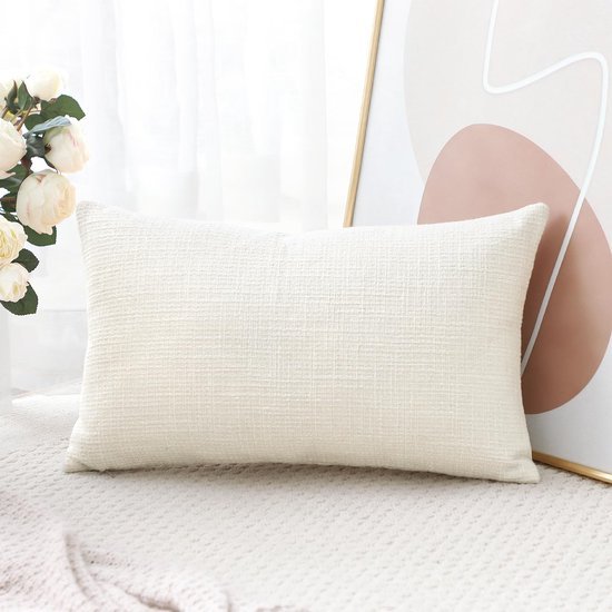 550x550-40464.jpg Unyqoos® Effen linnen kussenhoes voor moderne inrichting in crème kleur 40x60 cm