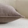 Unyqoos® Set van twee zachte taupe kussenhoezen voor stijlvolle woondecoratie