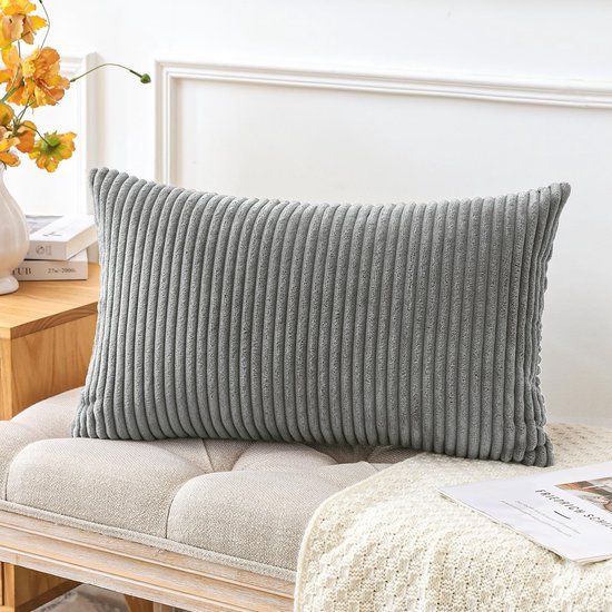 Unyqoos® Zachte en stijlvolle corduroy kussensloop voor decoratieve sierkussens