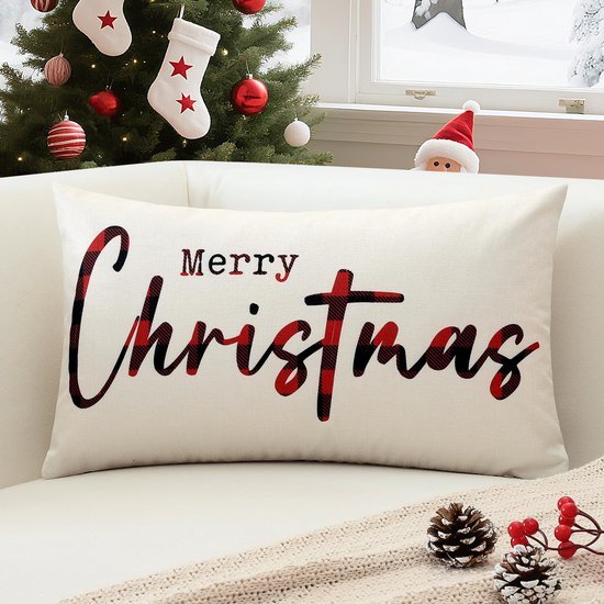 550x550-40520.jpg Unyqoos® Decoratieve kussenhoes met kerstprint voor een feestelijke sfeer in huis
