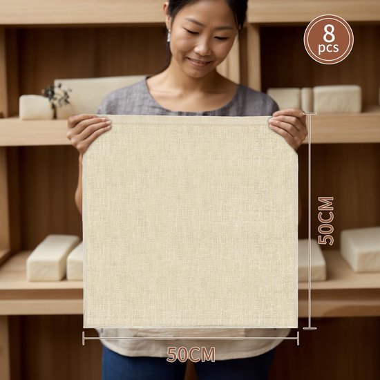 Ibenzoa® Herbruikbare katoenen passeerdoeken voor veelzijdige voedselbereiding en filtratie