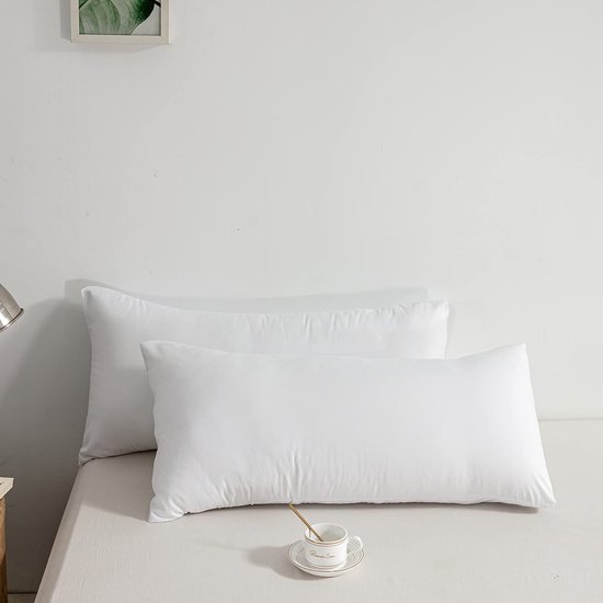 550x550-40569.jpg Unyqoos® Set van 2 ultrazachte kussenslopen met envelopsluiting in ademend wit design