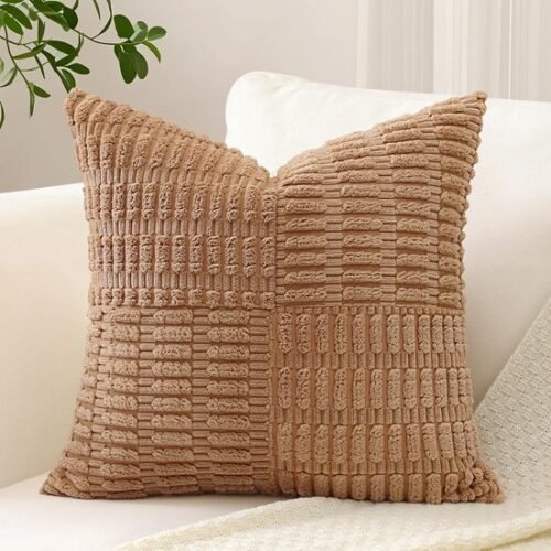 Unyqoos® Decoratieve corduroy kussensloop met gestreept patroon voor woondecoratie