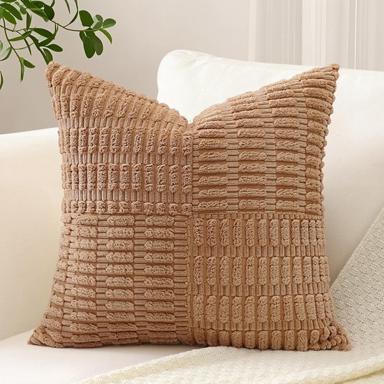 550x550-40627.jpg Unyqoos® Decoratieve corduroy kussensloop met gestreept patroon voor woondecoratie