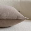 Unyqoos® Set van twee zachte chenille kussenhoezen in lichttaupe voor moderne inrichting