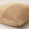 Unyqoos® Lichtbruine kussenhoes van corduroy met gestreept patroon voor diverse interieurs