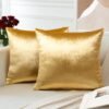 550x550-40670.jpg Unyqoos® Set van 2 luxe fluwelen kussenslopen voor bank en bed in goudkleur
