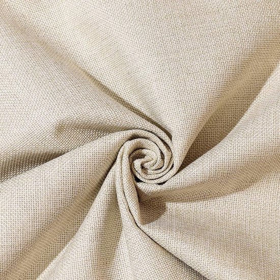 Linnen - premium kwaliteit zachte kussenslopen - voordeelset van 2 - decoratieve kussenhoes voor sofa en slaapkamer - 60x60 cm - licht beige kussenhoes 60x60