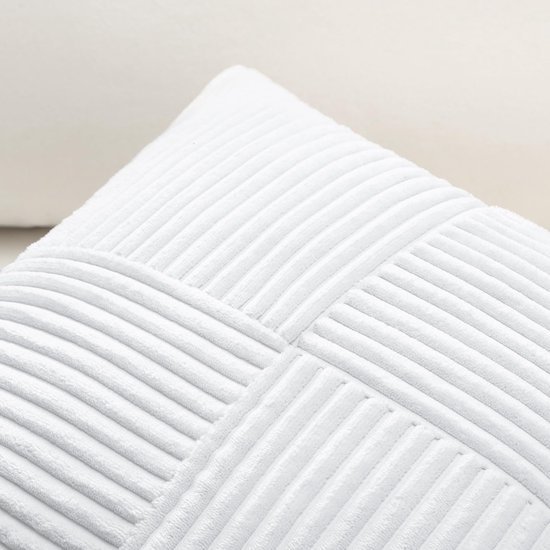 Unyqoos® Zachte Corduroy Kussensloop met Gestreept Patroon voor Stijlvol Interieur