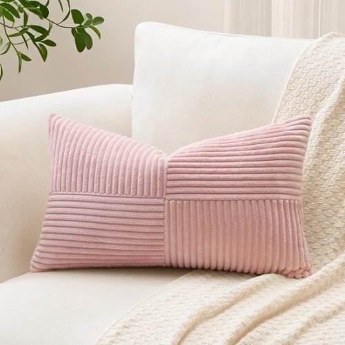 Unyqoos® Zachte Corduroy Kussenhoes met Gestreept Patroon voor Diverse Interieurs