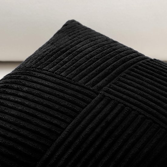 Unyqoos® Stijlvolle Corduroy Kussenhoes met Kruisstrepen voor Woonkamerdecoratie