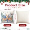 Unyqoos® Set van 2 decoratieve kerstkussenhoezen voor een feestelijk interieur