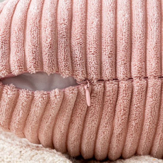 550x550-40750.jpg Unyqoos® Set van 2 Roze Corduroy Kussenslopen voor Woonkamer en Slaapkamer