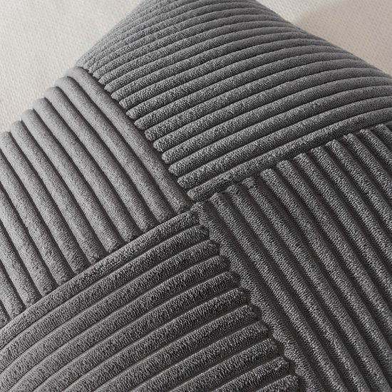 Unyqoos ® Set van 2 Elegante Corduroy Fluwelen Kussenhoezen met Geometrisch Windmolenontwerp voor Diverse Ruimtes