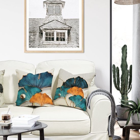 550x550-40781.jpg Unyqoos ® Kleurrijke Geometrische Kussenhoezen Set van 4 voor Binnen en Buiten, 40 x 40 cm