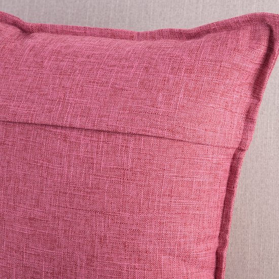 Unyqoos® Set van 2 Zachte Linnen Kussenhoezen voor Bank en Slaapkamer in Roze 40x40 cm