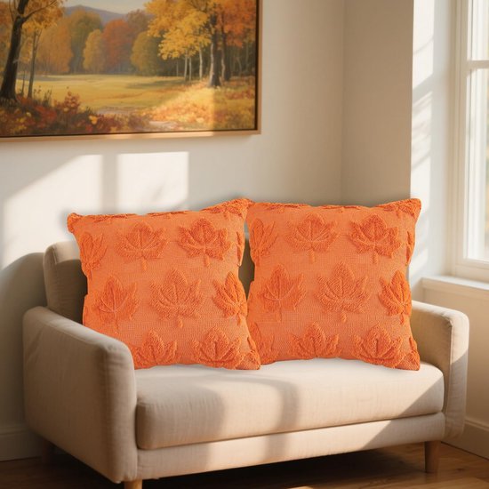550x550-40849.jpg Unyqoos® Decoratieve kussenhoezen met herfst esdoornblad patroon set van twee