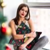 550x550-40851.jpg Unyqoos® Set van vier linnen kussenovertrekken met kerstmotieven voor feestelijke sfeer