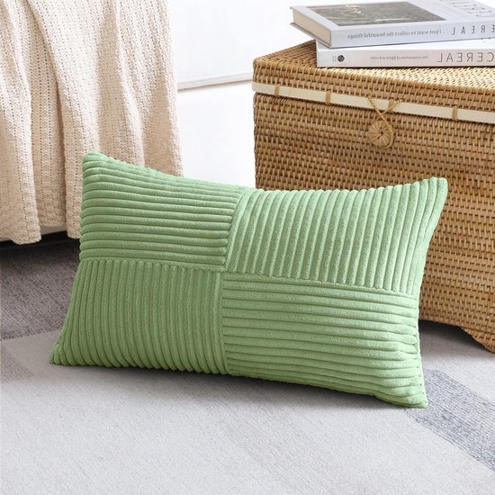 550x550-40872.jpg Unyqoos® Zachte Corduroy Kussensloop met Gestreept Patroon voor Woonkamerdecoratie