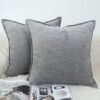 Unyqoos® Set van 2 stijlvolle chenille kussenslopen voor moderne woondecoratie