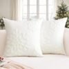 Unyqoos® Set van 2 decoratieve kussenslopen met winterse sneeuwvlok voor huisdecoratie