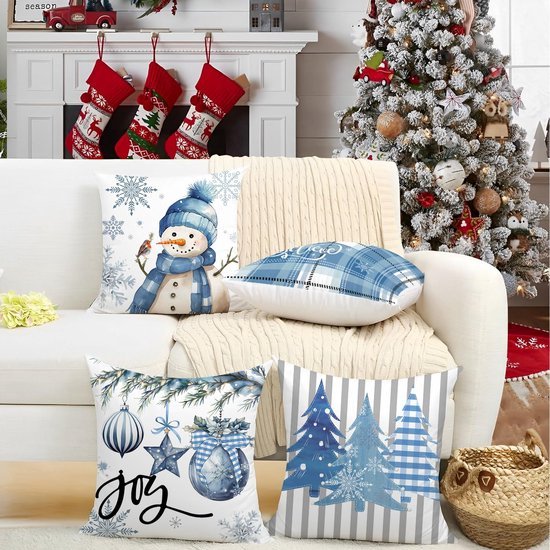 550x550-40929.jpg Unyqoos® Set van 4 decoratieve kerstkussenslopen met winterse ontwerpen en verborgen ritssluiting