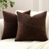 550x550-40997.jpg Unyqoos® Set van 2 Corduroy Kussenhoezen met Gestreept Patroon voor Sierkussens