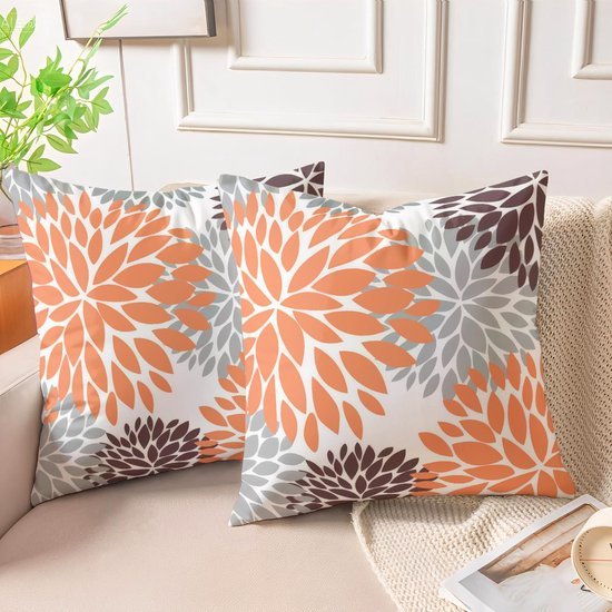 Unyqoos® Set van twee fluwelen kussenslopen voor een stijlvolle en gezellige woonkamer