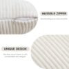 Unyqoos® Set van twee decoratieve corduroy kussenhoezen voor bank en woonkamer