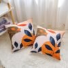 Unyqoos® Kussenhoezen Set van 2 Boho Stijl Abstracte Bladeren 45x45 cm voor Bank en Slaapkamer