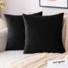 550x550-41123.jpg Unyqoos® Set van 2 zwarte fluwelen kussenslopen 50x50 cm met verborgen ritssluiting