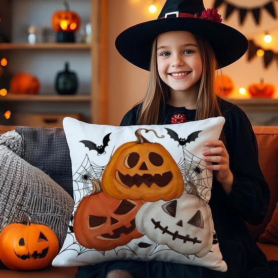 Unyqoos® Set van twee fluwelen kussenhoezen met herfstmotief voor huisdecoratie