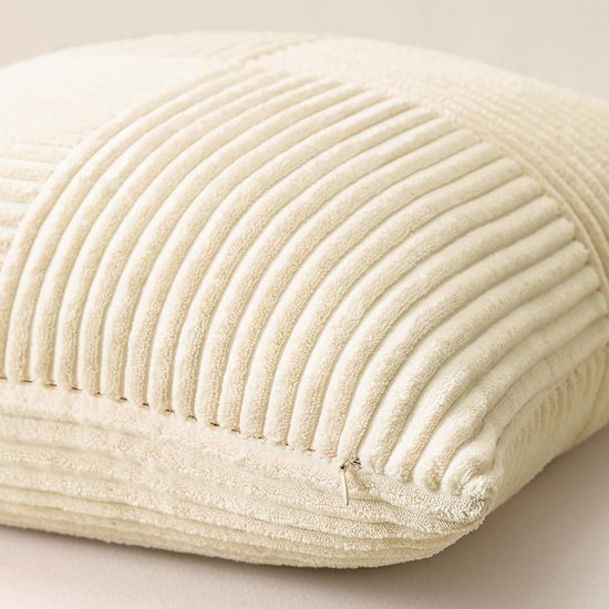 Unyqoos® Zachte Corduroy Kussenhoes met Verborgen Ritssluiting voor Stijlvolle Decoratie