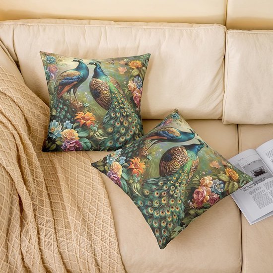 550x550-41215.jpg Unyqoos® Decoratieve kussenhoes met bloemen en vlinders voor binnen en buiten