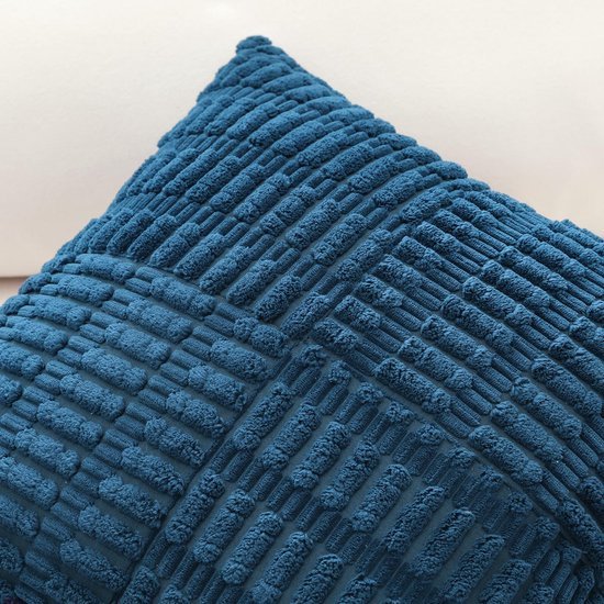 550x550-41223.jpg Unyqoos® Set van 2 Corduroy Kussenslopen met Gestreept Patchwork Design in Boho Stijl