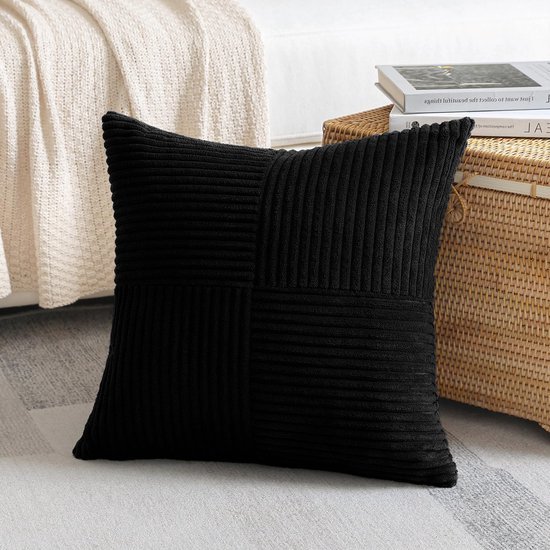 550x550-41235.jpg Unyqoos® Set van 2 stijlvolle corduroy kussenslopen met uniek gestreept patroon voor diverse interieurstijlen