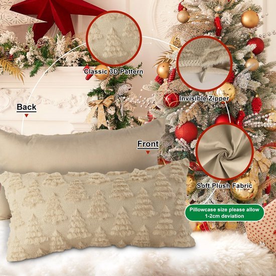 550x550-41254.jpg Unyqoos® Set van 2 decoratieve kerst kussenhoezen met winterse boomprint