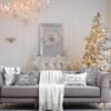 Unyqoos® Set van 4 decoratieve kussenhoezen met kerstmotieven voor feestelijke sfeer