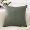 Unyqoos® Stijlvolle linnen kussenhoes in grijsgroen voor moderne interieurdecoratie