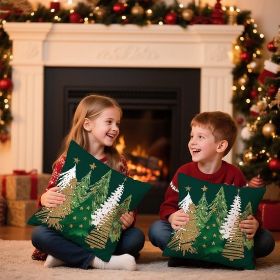 550x550-41415.jpg Unyqoos® Set van 2 decoratieve kerstkussenhoezen met boerderijthema voor feestelijke sfeer