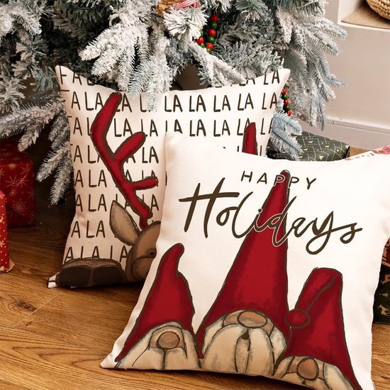 550x550-41433.jpg Unyqoos® Set van 4 decoratieve kerstkussenslopen voor woonkamer en slaapkamer