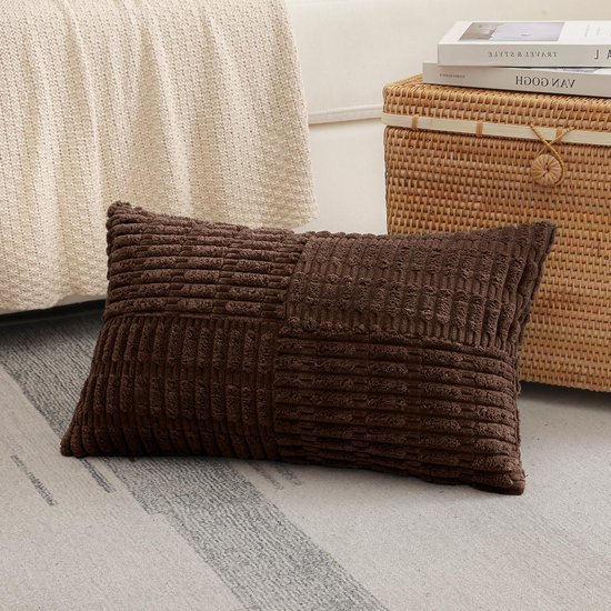550x550-41436.jpg Unyqoos® Set van 2 zachte corduroy kussenslopen met gestreept design voor woondecoratie