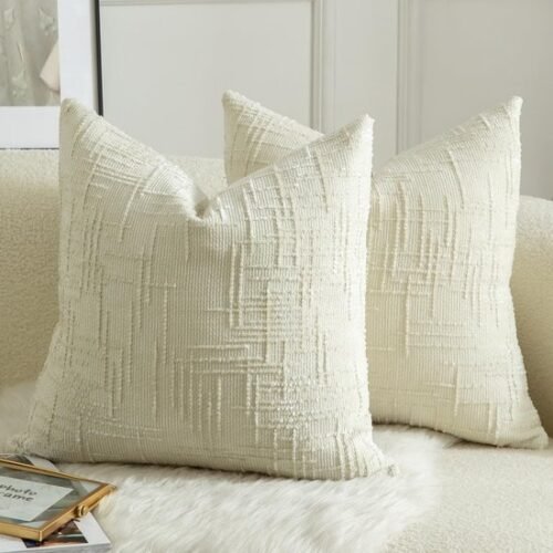 550x550-41449.jpg Unyqoos® Set van twee luxe chenille kussenhoezen met elegant design voor huisdecoratie
