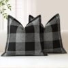 550x550-41480.jpg Unyqoos® Set van 2 stijlvolle geruite kussenslopen voor diverse interieurstijlen, 40 x 40 cm, decoratief en comfortabel